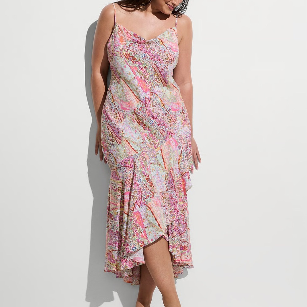 Victoria’s Secret swim Beachwear Vacation Flounce Midi Dress XL